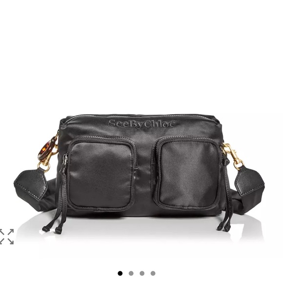 See By Chloe Handbags - SEE BY CHLOE BLACK SATIN TILLY BAG